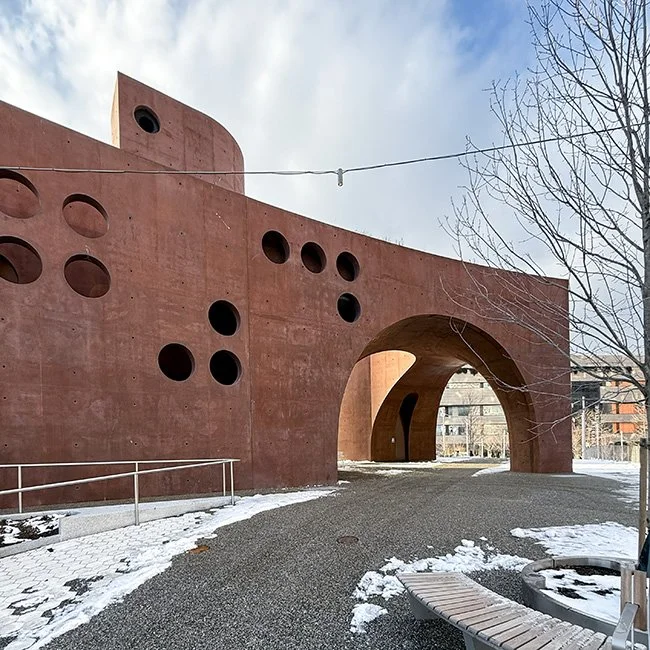 Robert F. Wagner Jr. Park Pavilion by architect Thomas Phifer & Partners in New York City.
