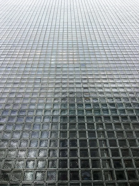 Hermes (Ginza) by the architect Renzo Piano in Tokyo, Japan.