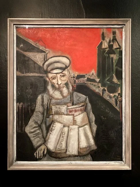 Works of art at the Marc Chagall National Museum in Nice, France.