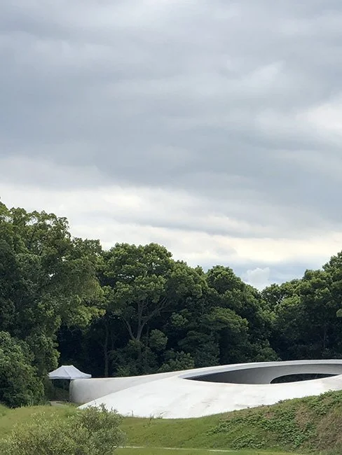The Teshima Museum by Ryue Nishizawa (SANAA) and Rei Naito in Teshima, Japan.