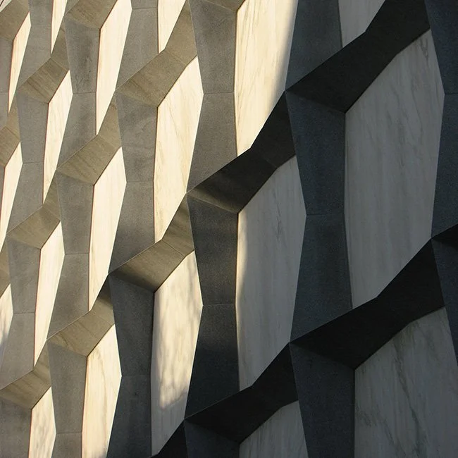 The Beinecke Rare Book Library by architect Gordon Bunshaft in New Haven.