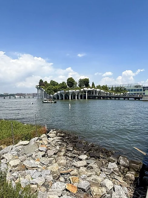 The Little Island Park, designed by architect Thomas Heatherwick in New York City.