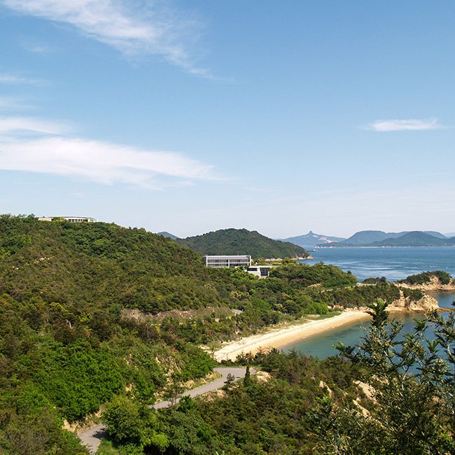 The Benesse House Museum by Tadao Ando in Naoshima, Japan.