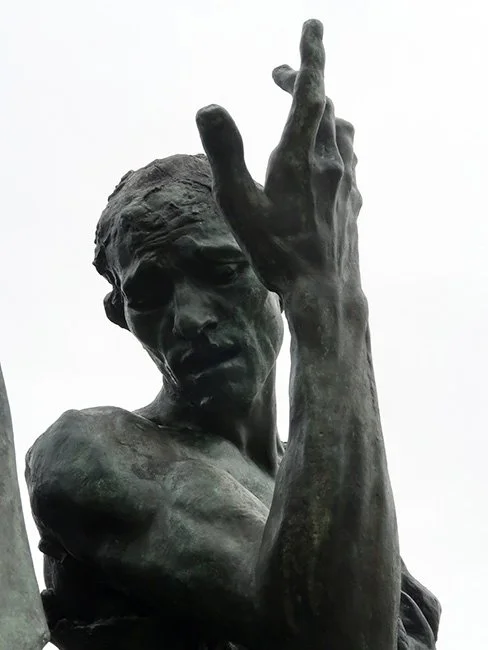 The Les Bourgeois de Calais sculpture by Auguste Rodin in Calais. (Image by Fred Romero)