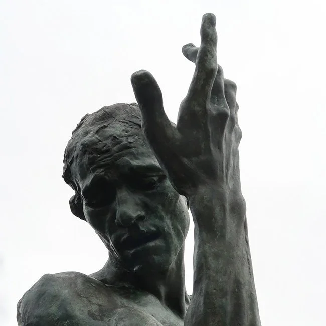 The Les Bourgeois de Calais sculpture by Auguste Rodin in Calais. (Image by Fred Romero)