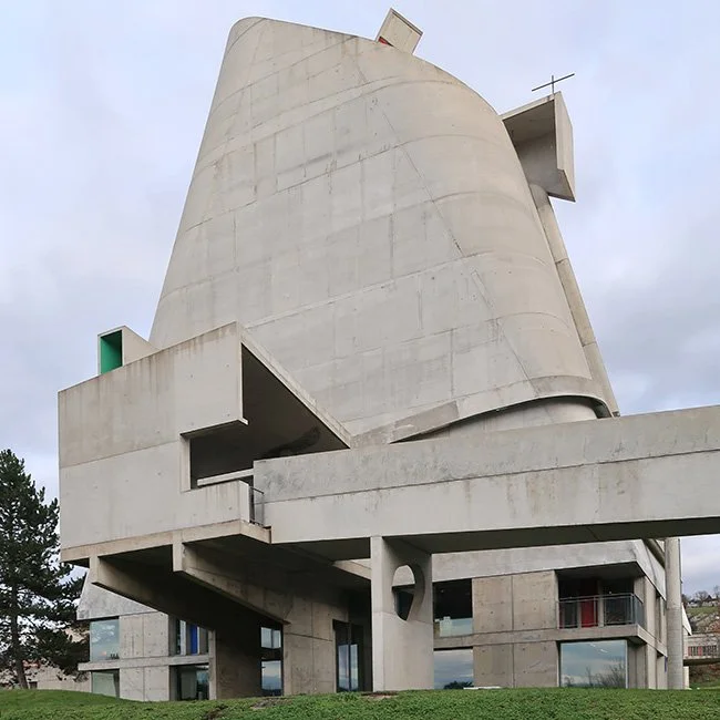Saint-Pierre by Le Corbusier in Firminy, France. (Image by Fred Romero)