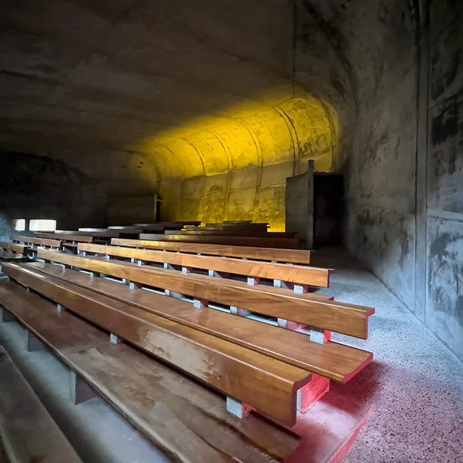 Eglise Sainte Bernadette du Banlay by Claude Parent in France (Photo by Bernadette Rosa).
