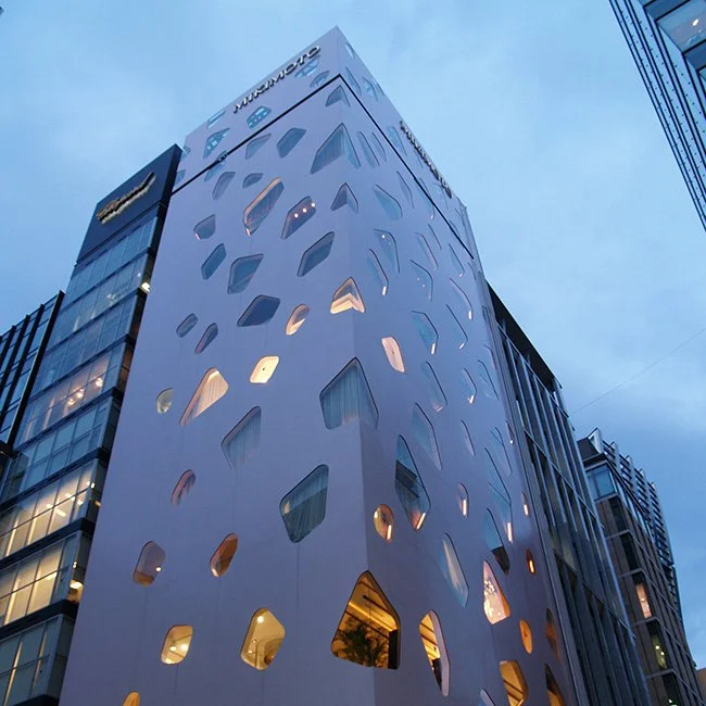 The Mikimoto Ginza 2 by Toyo Ito in Tokyo, Japan.