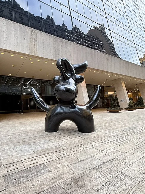 Moonbird by the artist Joan Miro in New York City.