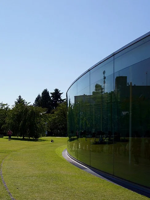 The 21st Century Museum of Contemporary Art Kanazawa by SANAA architects in Kanazawa, Japan.