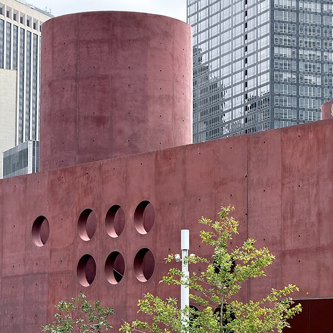 Robert F. Wagner Jr. Park Pavilion by architect Thomas Phifer & Partners in New York City.