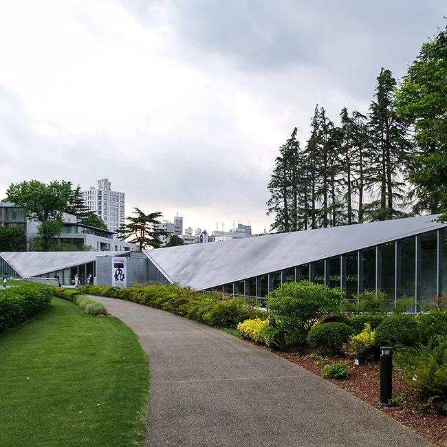 21 21 Design Sight Museum by Tadao Ando in Tokyo, Japan.