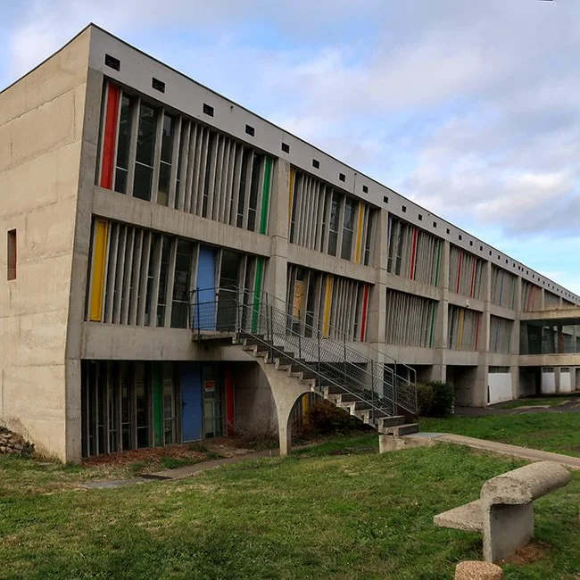 Maison de la Culture by Le Corbusier in Firminy, France. (Image by Fred Romero)