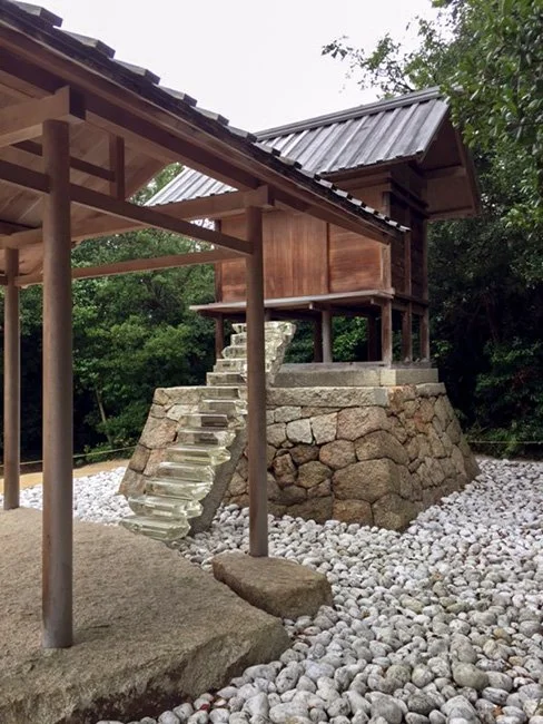 Go'o Shrine by Hiroshi Sugimoto in Naoshima, Japan.