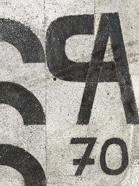 Sidewalk by artist Alexander Calder in New York City.