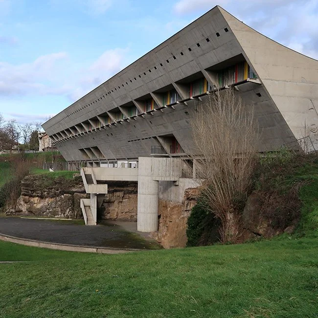 Maison de la Culture by Le Corbusier in Firminy, France. (Image by Fred Romero)