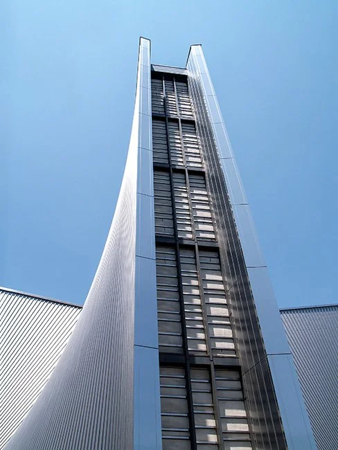 St Mary's Cathedral by Kenzo Tange in Tokyo, Japan.