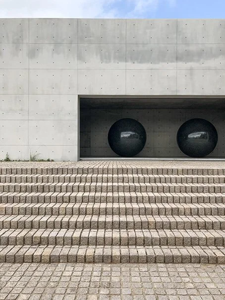 Seen/Unseen Known/Unknown by artist Walter De Maria in Naoshima, Japan.