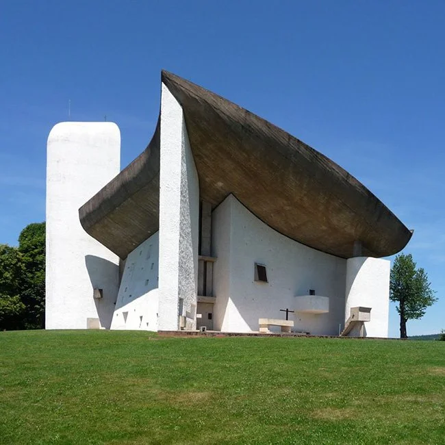 Notre Dame du Haut by Le Corbusier in Ronchamp, France. (Image by John Lord)