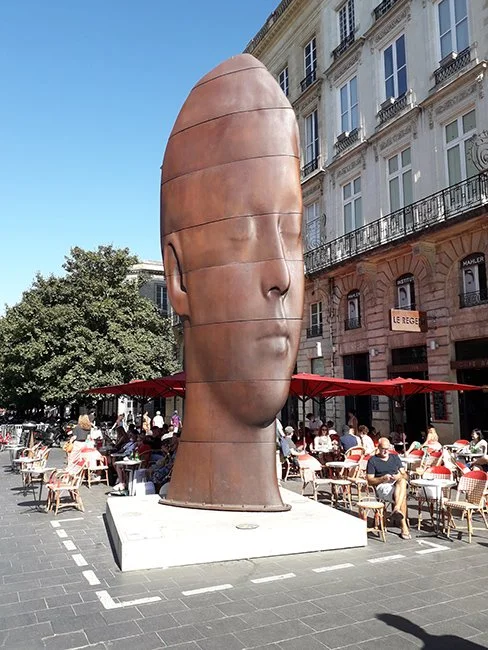 The sculpture Senna by Jaume Plensa in Bordeaux, France (Image by: Pat M)