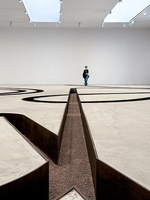 Negative Sculpture by Michael Heizer at Gagosian in New York City.