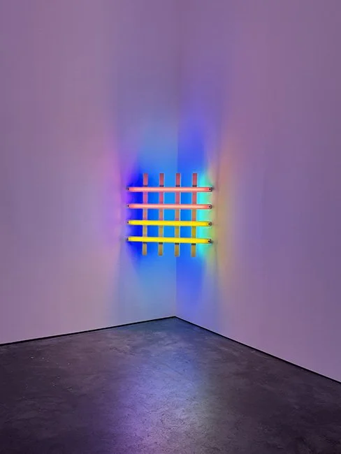 Grids by Dan Flavin at David Zwirner Gallery in New York City.
