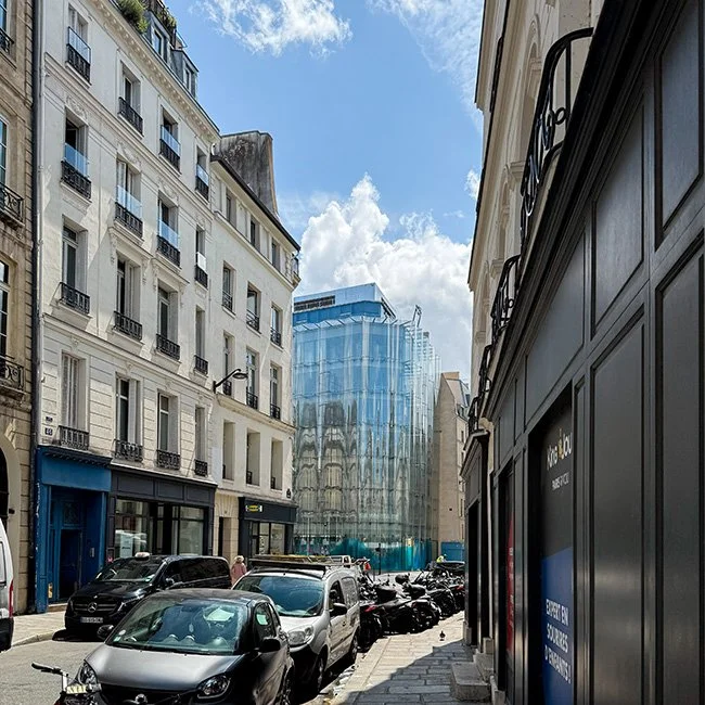 The new addition to Samaritaine by SANAA architects in Paris, France.