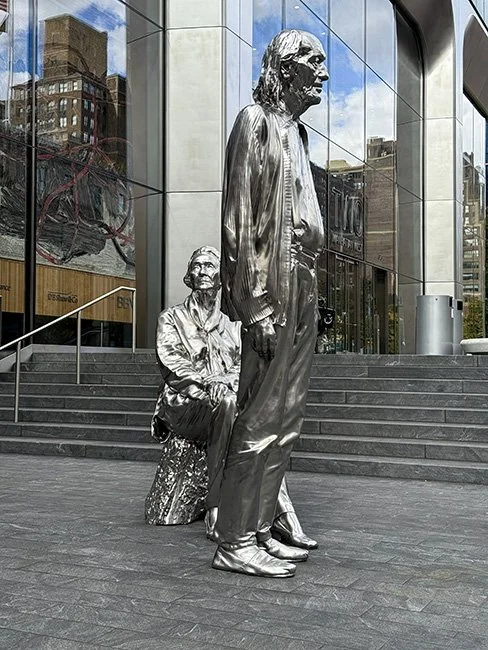 Adam & Eve by Artist Charles Ray in New York City.