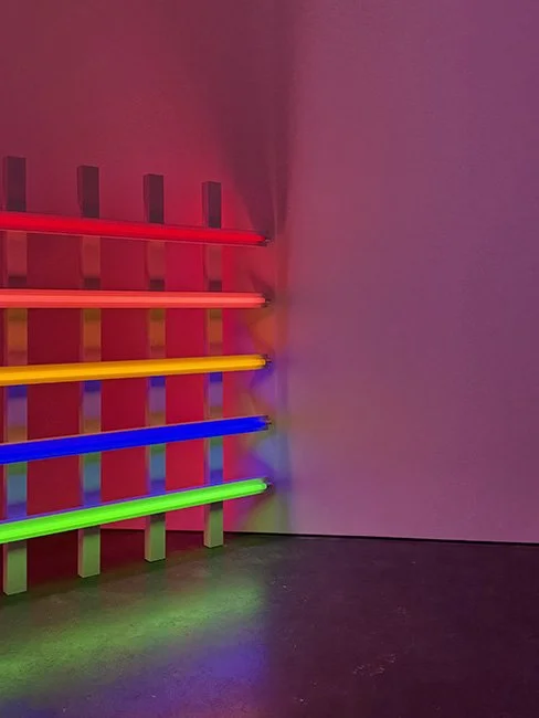 Grids by Dan Flavin at David Zwirner Gallery in New York City.