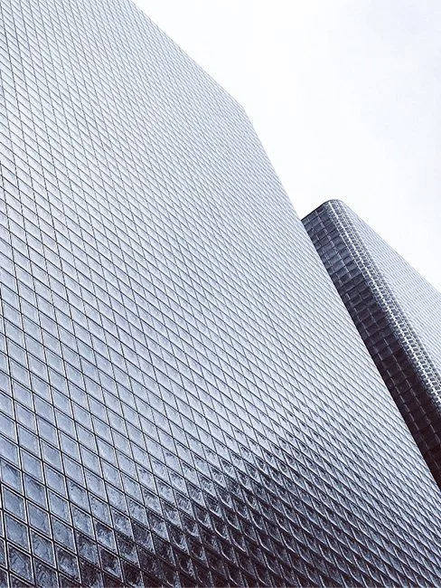 Hermes (Ginza) by the architect Renzo Piano in Tokyo, Japan.