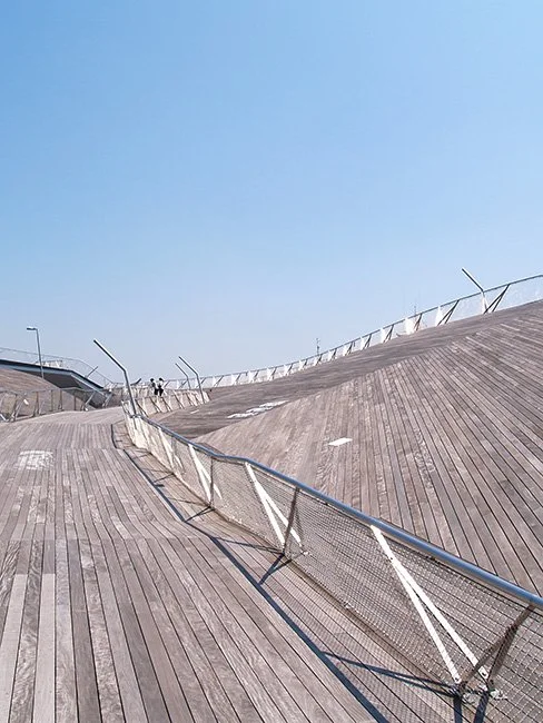 Yokohama Intl. Passenger Terminal by FOA (Foreign Office Architects) in Yokohama, Japan.