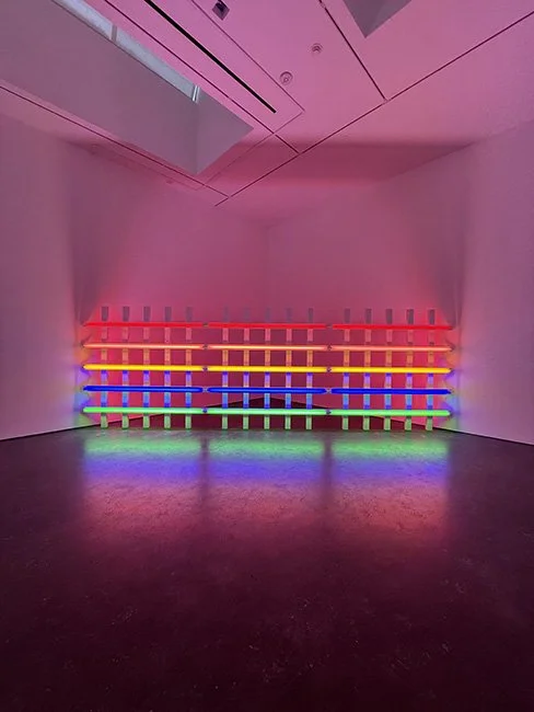 Grids by Dan Flavin at David Zwirner Gallery in New York City.