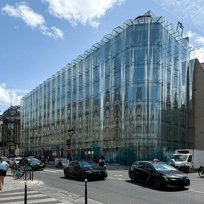 The new addition to Samaritaine by SANAA architects in Paris, France.