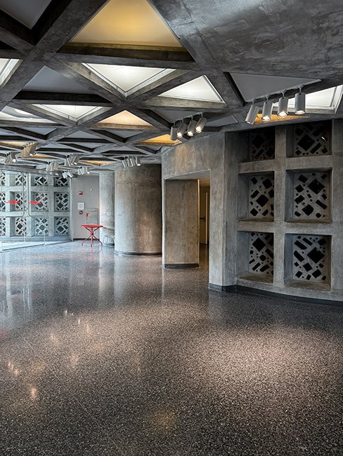 The New York Hall of Science by Wallace Harrison in New York City.