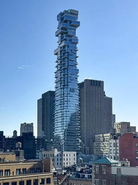 56 Leonard by architecture firm Herzog and De Meuron in New York City.