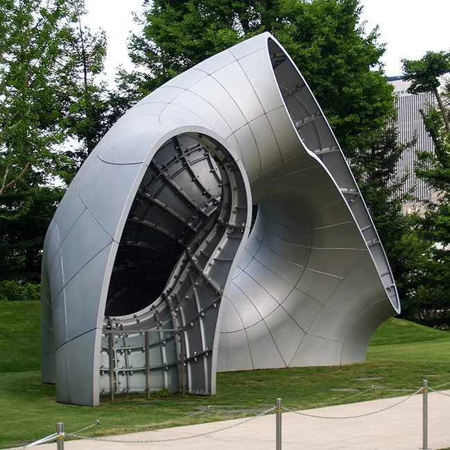 21 21 Design Sight Museum by Tadao Ando in Tokyo, Japan.