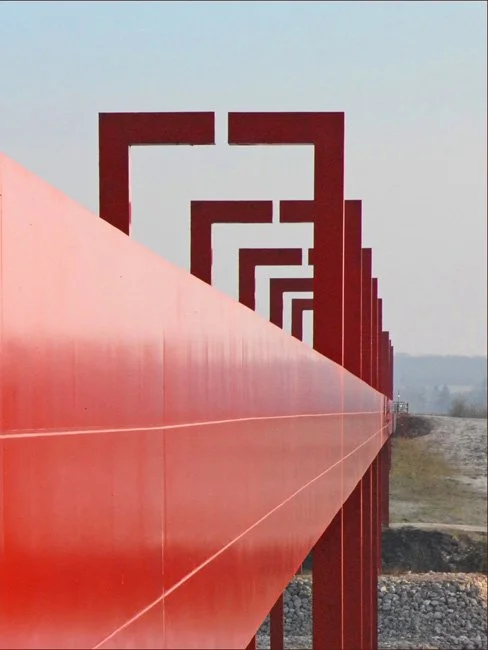 Axe Majeur by artist Dani Karavan, in France. (Photo by Jean-Pierre Dalbera)
