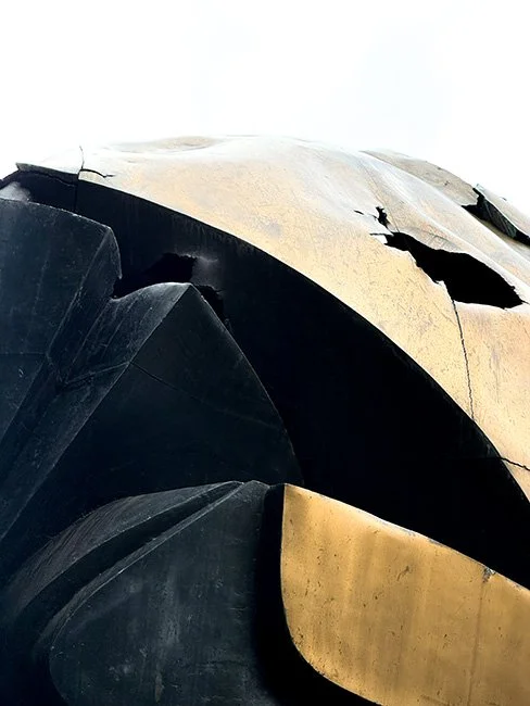 The Sphere by Fritz Koenig at the World Trade Center in New York City.