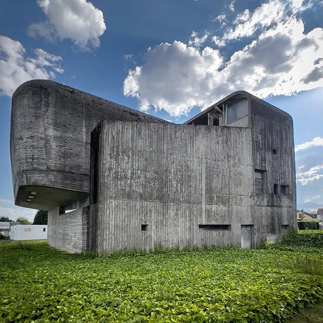 Eglise Sainte Bernadette du Banlay by Claude Parent in France (Photo by Bernadette Rosa).