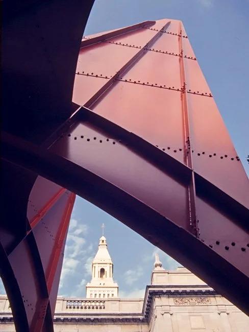 Stegosaurus by artist Alexander Calder in Hartford, CT.