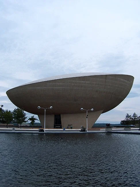 Empire State Plaza by Wallace Harrison in Albany, photo by David Heckman.