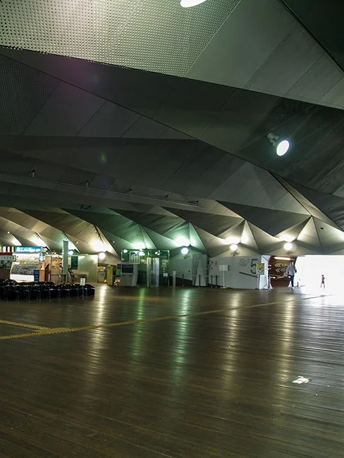 Yokohama Intl. Passenger Terminal by FOA (Foreign Office Architects) in Yokohama, Japan.
