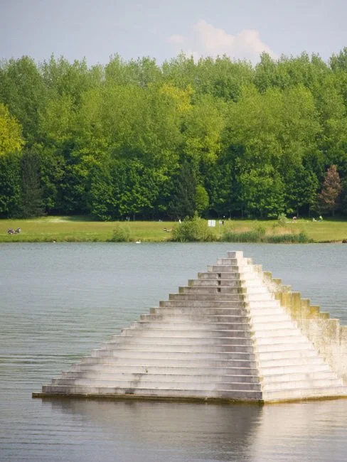 Axe Majeur by artist Dani Karavan, in France. (Photo by Julien Chatelain)