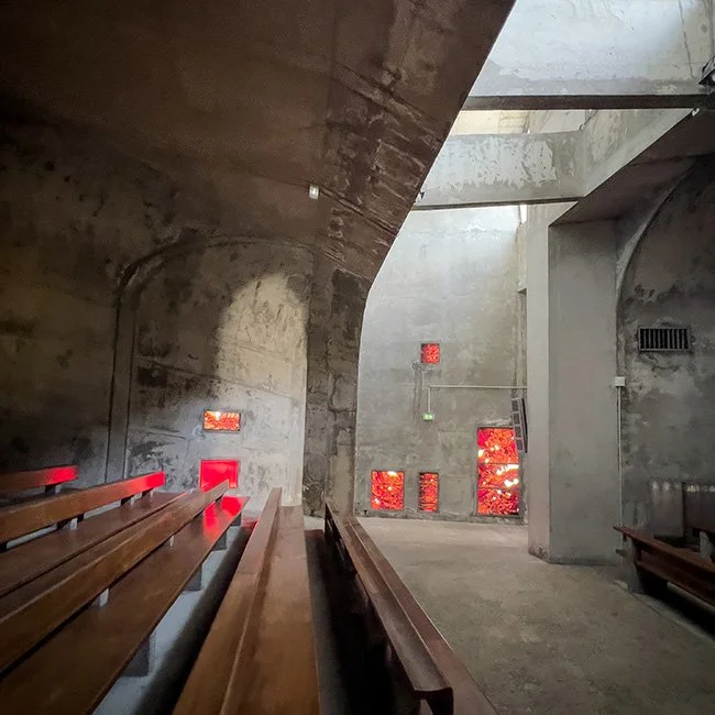 Eglise Sainte Bernadette du Banlay by Claude Parent in France (Photo by Bernadette Rosa).
