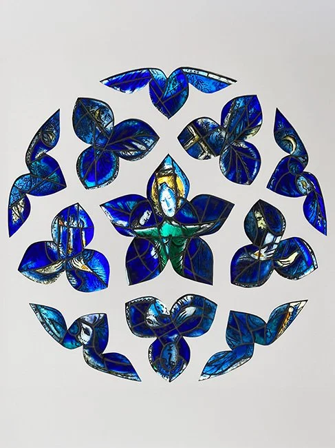 Works of art at the Marc Chagall National Museum in Nice, France.