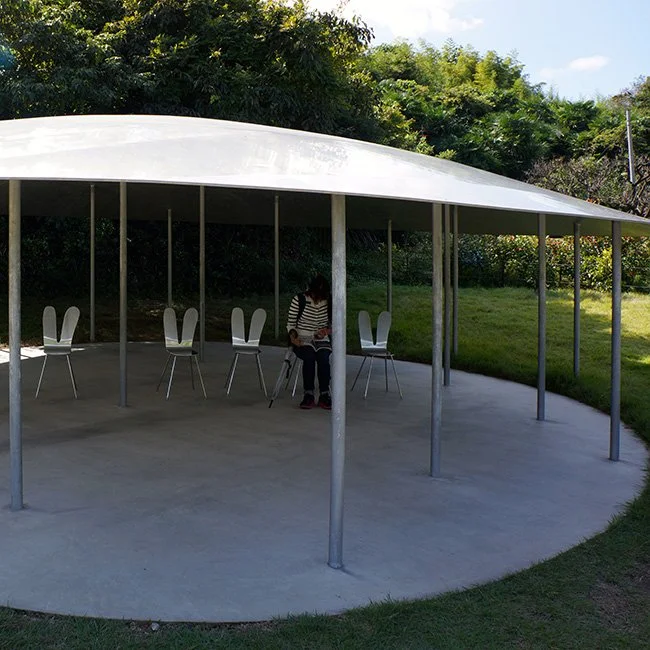 The Nakanotani Gazebo by SANAA architects in Inujima, Japan. (Image Credit:  Kentaro Ohno)