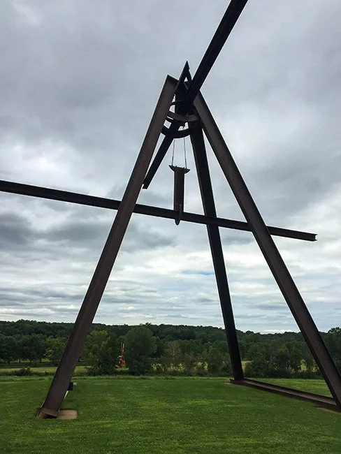 Sculpture by artist Mark di Suvero at Storm King Art Center.