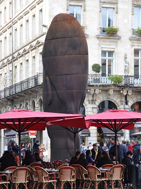 The sculpture Senna by Jaume Plensa in Bordeaux, France (Image by: Josep Bracons)
