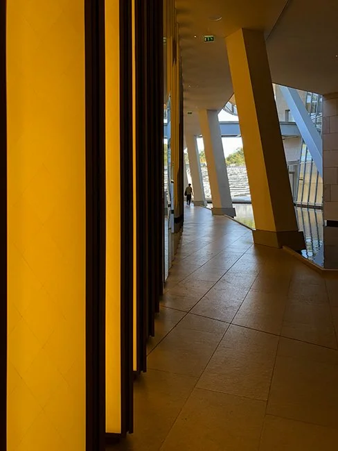 The Foundation Louis Vuitton by architect Frank Gehry in Paris, France.