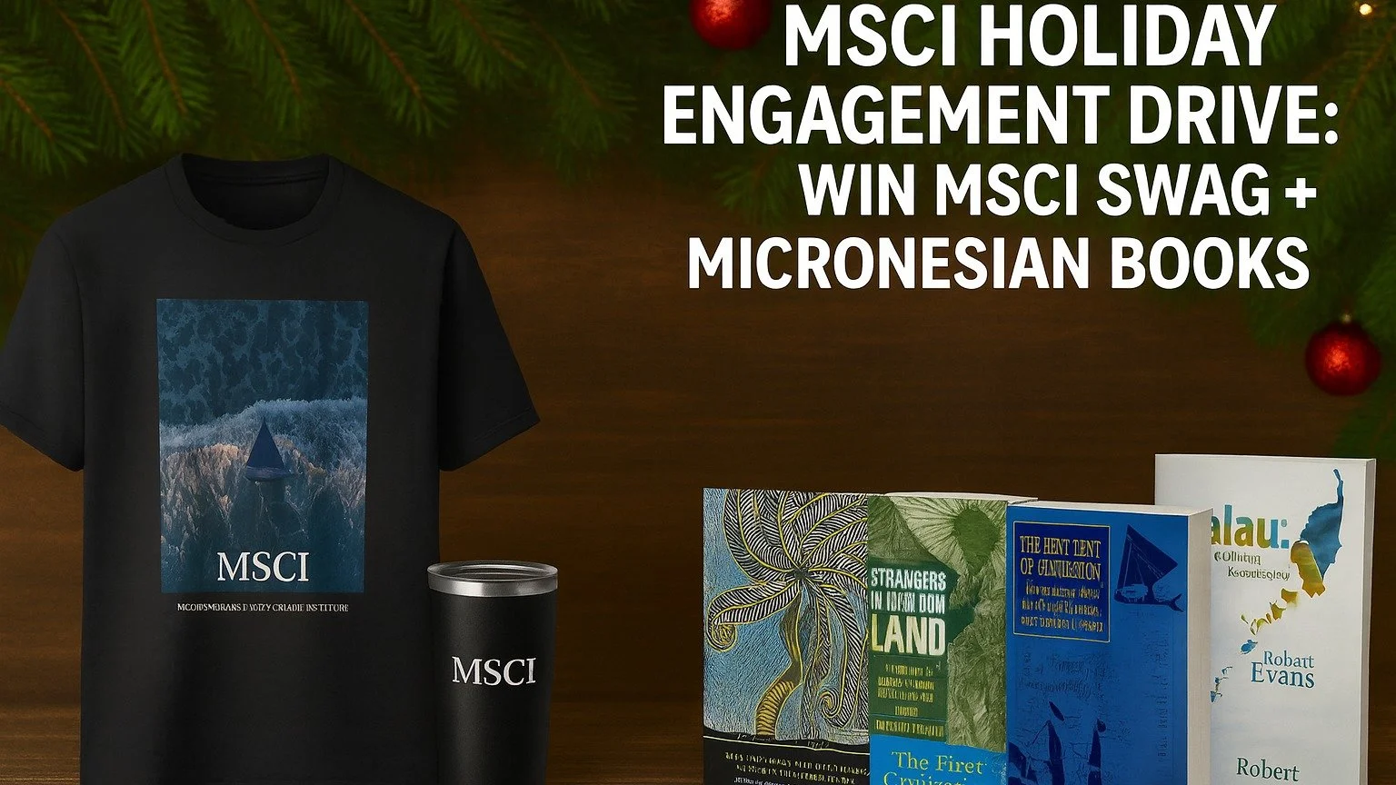 🎄 MSCI HOLIDAY ENGAGEMENT DRIVE: WIN MSCI SWAG + MICRONESIAN BOOKS! 🎄

The Micronesian Stick Chart Institute is launching a Holiday Engagement Drive from today through December 31. Our goal is to grow the MSCI community and reach more Pacific Islan